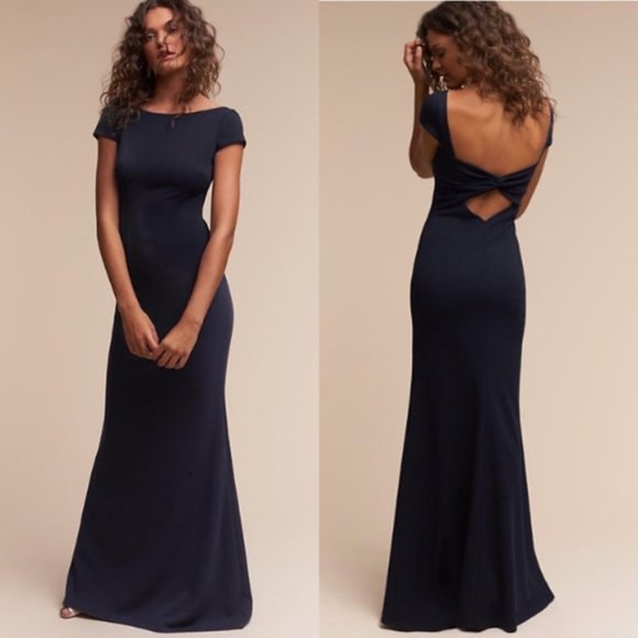 Anthropologie Dresses & Skirts - BHLDN Anthropologie Katie May Madison Dress Navy 8